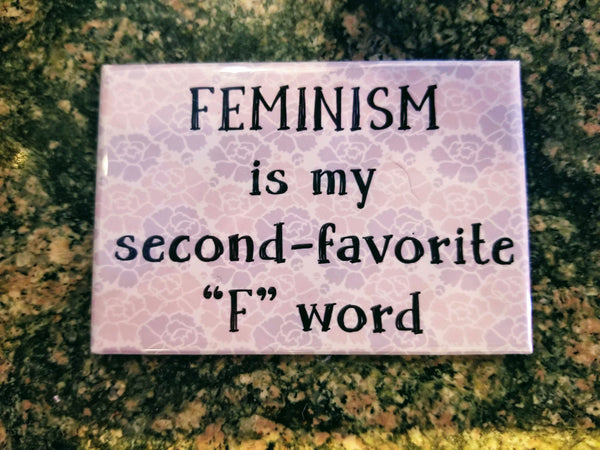 Second-favorite f word refrigerator magnet feminist
