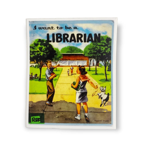I Want To Be A Librarian book cover vinyl sticker
