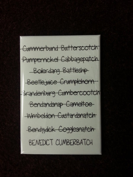 Funny Benedict Cumberbatch refrigerator magnet Sherlock